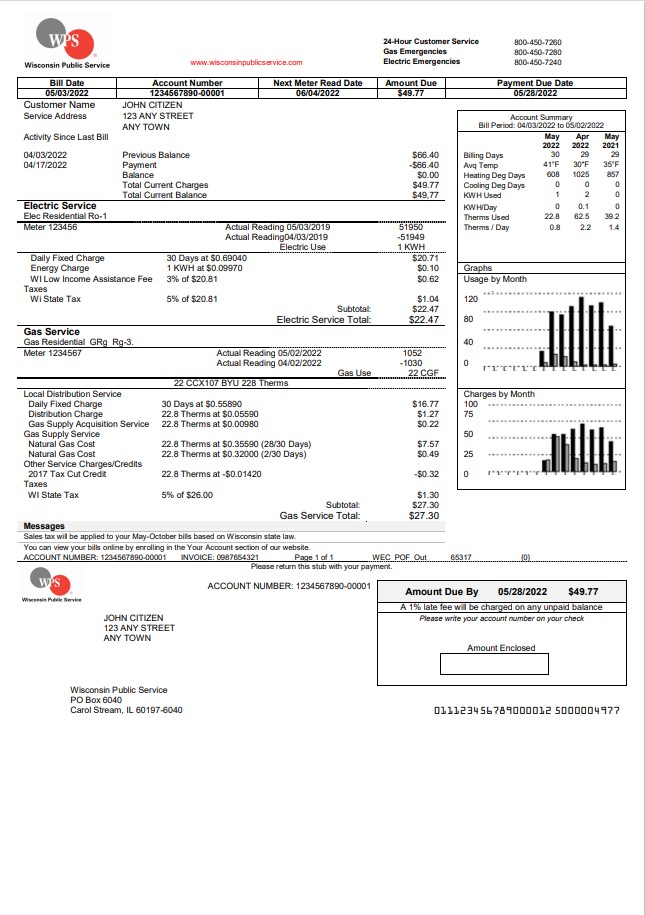  Minol USA business utility bill 